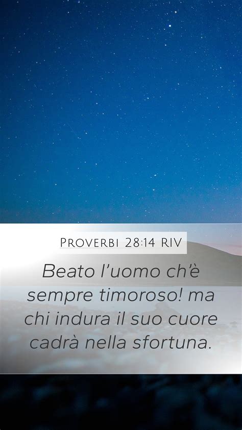 Proverbi 28 14 RIV Mobile Phone Wallpaper Beato luomo chè sempre