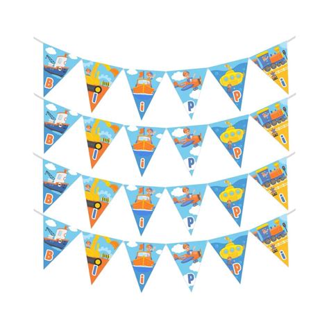 Buy Treasures Gifted Blippi Vehicle Birthday Pennants Pack Triangle