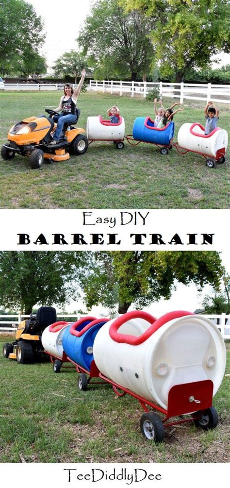 Diy easy barrel train – Artofit