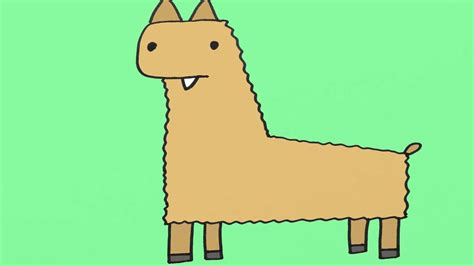 Cartoon Llama Drawing At Explore Collection Of