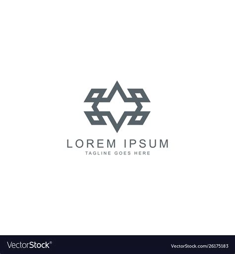 Abstract logo template Royalty Free Vector Image