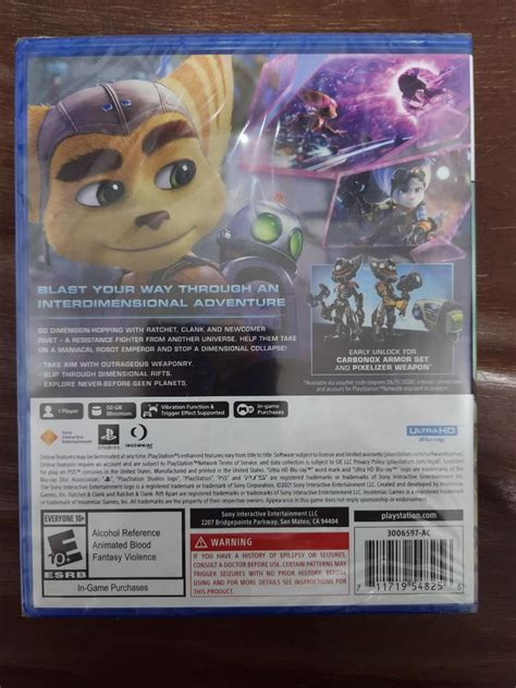 Ps5 Ratchet And Clank Rift Apart Launch Edition Video Gaming Video