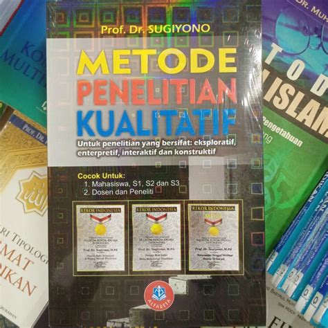 Jual Buku Original Metode Penelitian Kualitatif Sugiyono Alfabeta