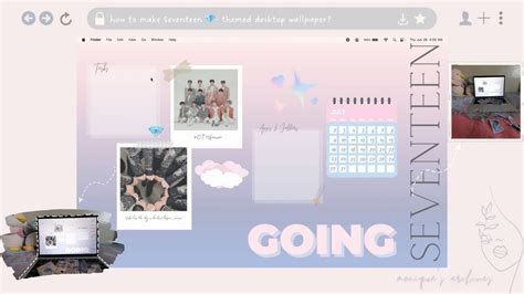 Aesthetic Desktop Wallpaper Inspired By Seventeen Easy Not