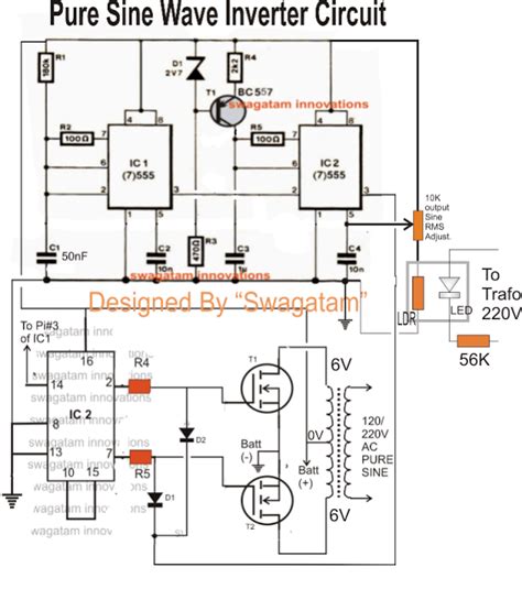 Modified Sine Wave Power Inverter Circuit Diagram Circuit Diagram