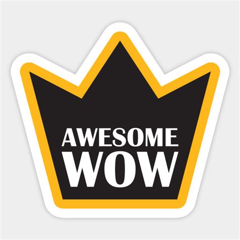 Awesome Wow Hamilton Sticker Teepublic