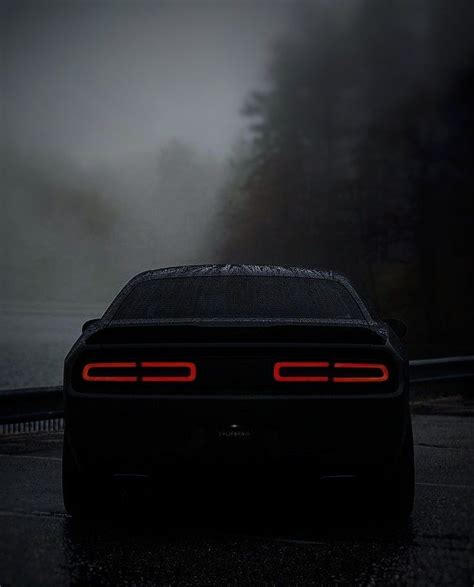 Dodge Challenger SRT Hellcat on Wet Road