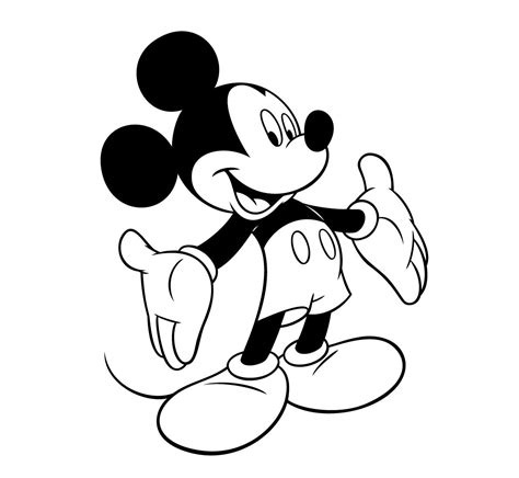 Dessin De Mickey A Imprimer