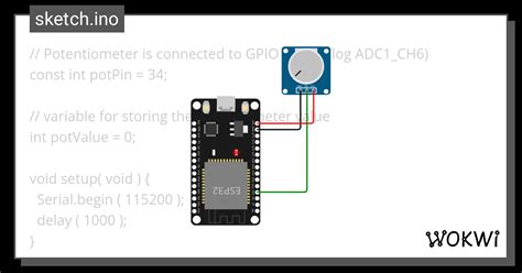 Potenci Metro Wokwi Esp Stm Arduino Simulator