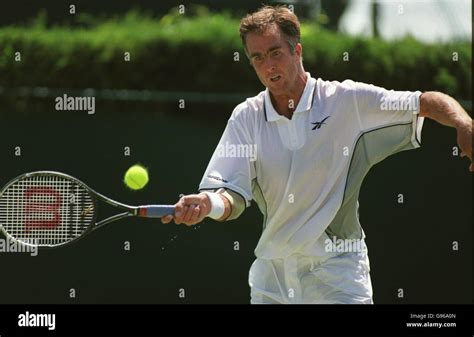 Tennis - Wimbledon Championships - Todd Martin v Patrick Rafter Stock ...