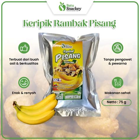 Jual Keripik Buah Kripik Rambak Pisang Gram Oleh Oleh Khas Batu