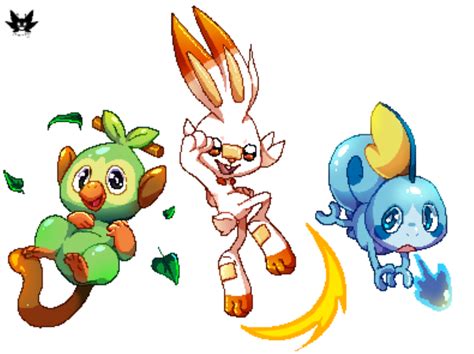 gen 8 starters by DragonHF on DeviantArt