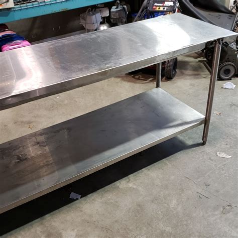 7FT STAINLESS STEEL PREP TABLE - Big Valley Auction