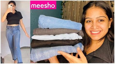 Meesho High Waisted Jeans Haul Under Meesho Bottom Wear Haul