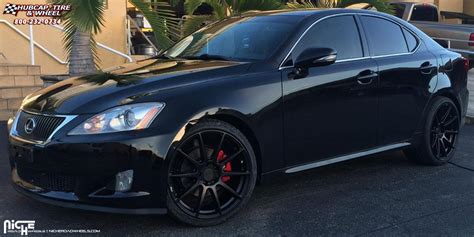 Lexus Is250 Niche Essen M147 Wheels Matte Black