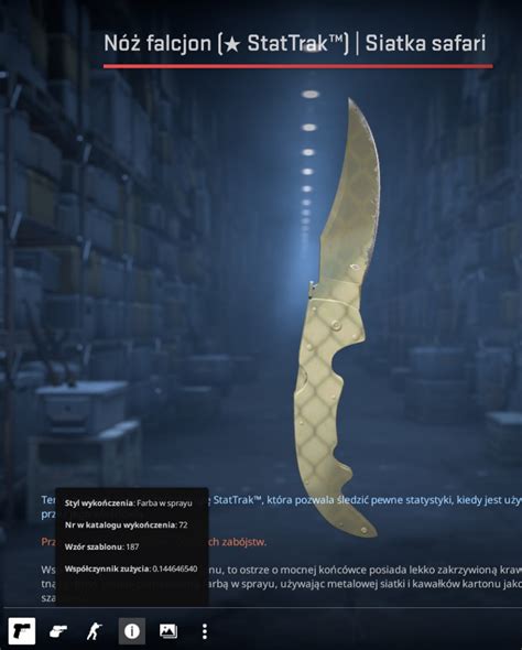 Nóż Falchion Knife Siatka Safari MW ST CS GO Szczecin Kup teraz na