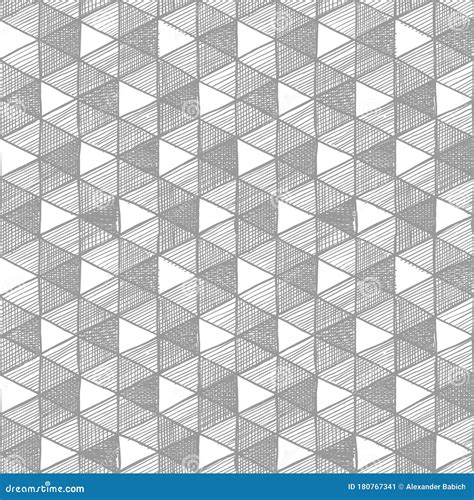 Pattern with Necker cube stock vector. Illustration of illusion - 180767341