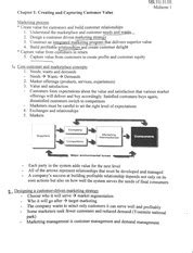 MKTG 311 Midterm 1 Study Guide MKTG 31 Ill Midterm 1 Chapter 1