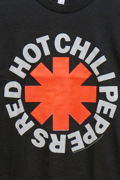 Red Hot Chili Peppers Asterisk Logo Black ロックファッション、バンドtシャツ のgekirock Clothing