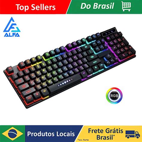 Teclado Gamer Semi Mec Nico Rgb Led Retroiluminado Computador Original