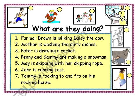 What Are They Doing Now ESL Worksheet By Carme Sammut