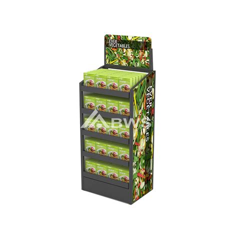 Safety Fruit And Vegetable Shop Displays 5 Tier Food Display Stand