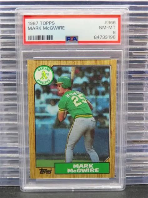 Topps Mark Mcgwire Recrue Rc Psa Oakland Athletics Eur