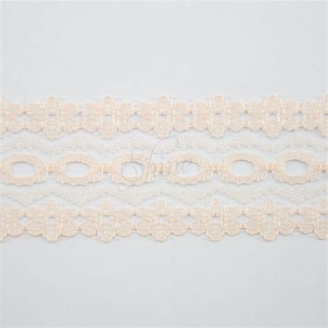 Daisy Nylon Eyelet Lace Trimming 8817 Apricot Shine Trimmings Fabrics