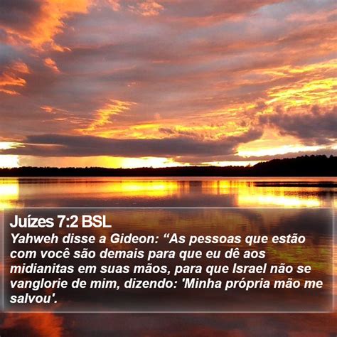 Ju Zes Bsl Yahweh Disse A Gideon As Pessoas Que Est O