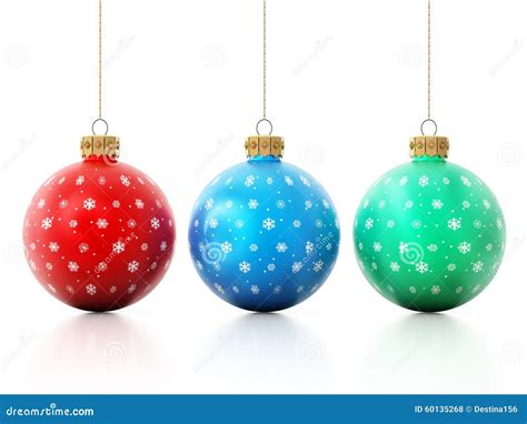 Multi Colored Christmas Baubles Stock Illustration Illustration Of