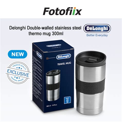 DeLonghi Double Walled Stainless Steel Thermo Mug DLSC070 Cam Care