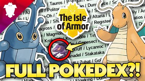 [最も選択された] pokemon sword pokedex isle of armor 307825-Pokemon sword isle of armor pokedex list ...