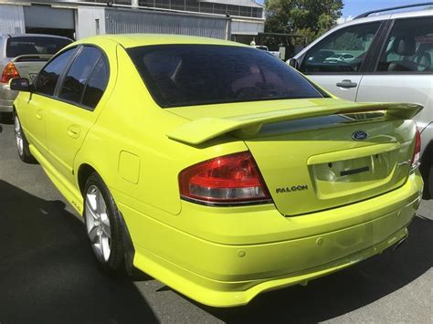 2004 Ford Falcon Xr6 Ba Toxic Yellow 4 Sp Auto Seq Sport 4d Sedan