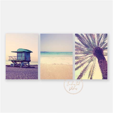 Vintage Beach Print Set Of 3 Printables Wall Art