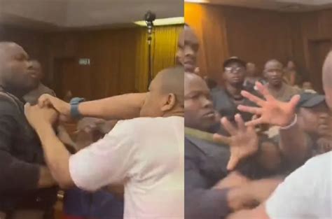 Watch Dramatic Brawl Breaks Out In Court During Senzo Meyiwa Trial