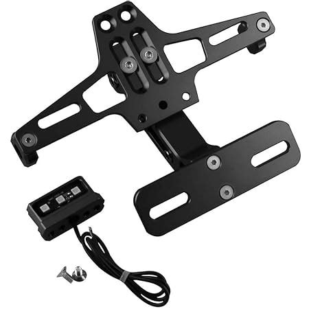 Amazon Fr Cnc Moto Support De Plaque D Immatriculation Universal Pour