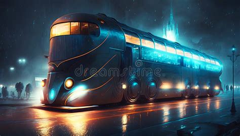 Futuristic Transport Concept Stock Illustration - Illustration of magnetic, autonomous: 269507244