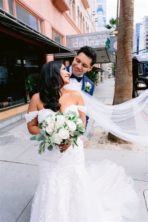 Hotel De Anza Wedding Portraits with First Look | San Jose, CA