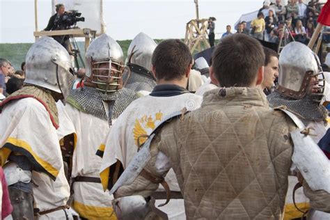 russian fighters editorial photo image  equipped knights