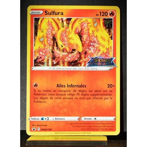 Carte Pokémon Sulfura 120 PV SWSH185 Promo NEUF FR Cdiscount Jeux