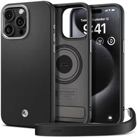 Spigen Enzo Case Compatible Con Apple IPhone 15 Pro MAX Funda Black