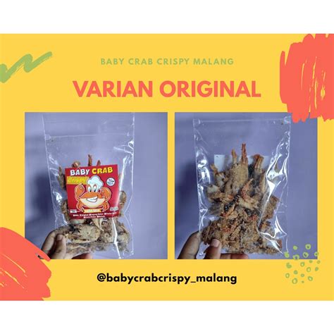 Jual Special Tanpa Capit Cemilan Lauk Halal Baby Crab Crispy Gr