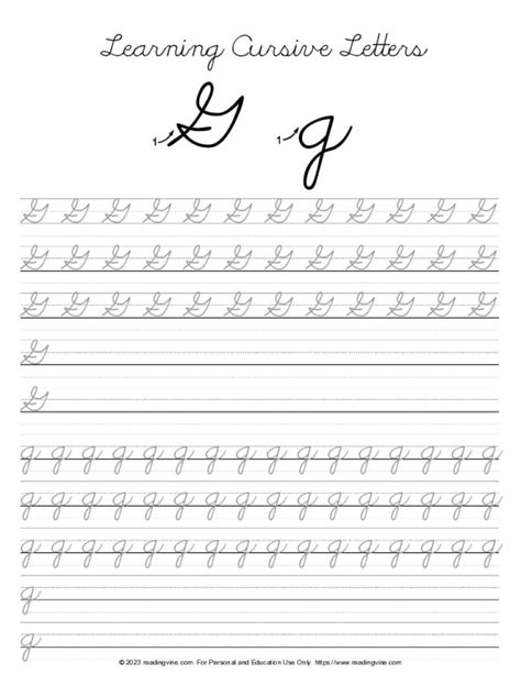 Cursive Writing Letters