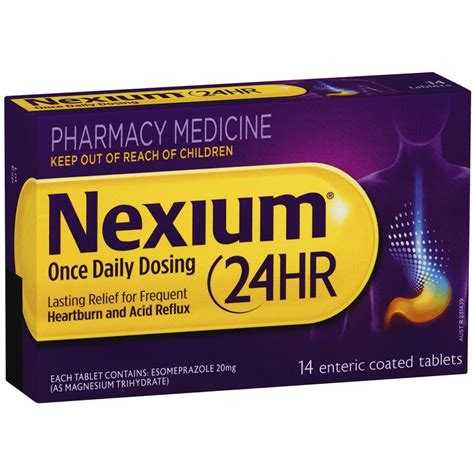 Nexium 24hr 20mg Tablets 14 – Better Value Pharmacy Box Hill