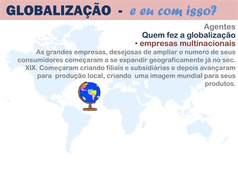 PPT GLOBALIZAÇÃO e eu isso PowerPoint Presentation free