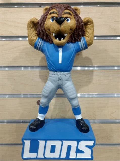 Detroit Lions 12 Mascot Statue Indoor Outdoor Yard Gnome Nfl Licensed