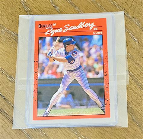 Ryne Sandberg 1990 Donruss Error Card No Dot After Inc Card 105Rare