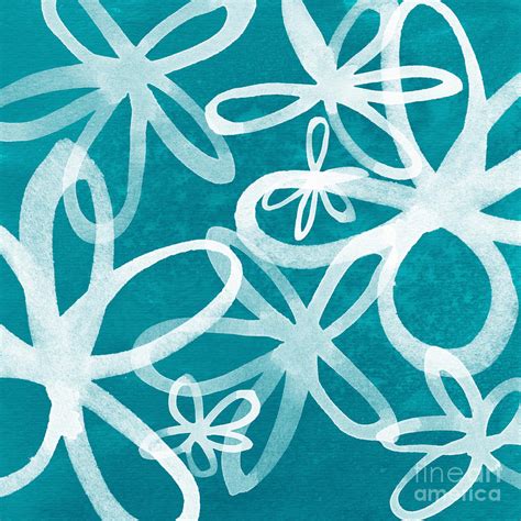 teal  white patterns