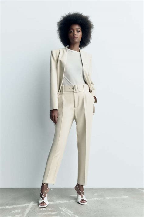 Traje Sastre Blanco Crudo De Zara Nuevo En Tienda 16 Prendas De Zara