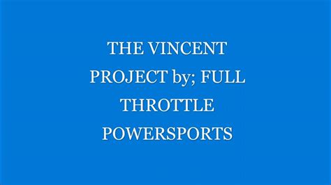 Vincent Project Youtube